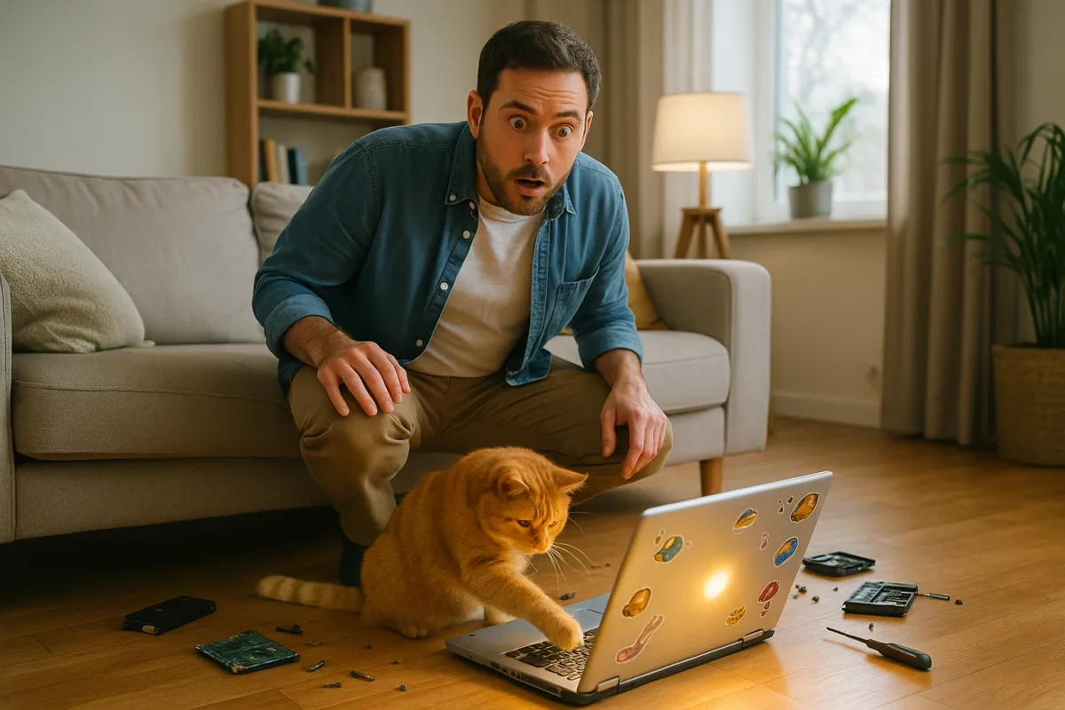 This Guy Gave His Old Laptop To His Cat—And Accidentally Invented The Perfect Gadget Upgrade