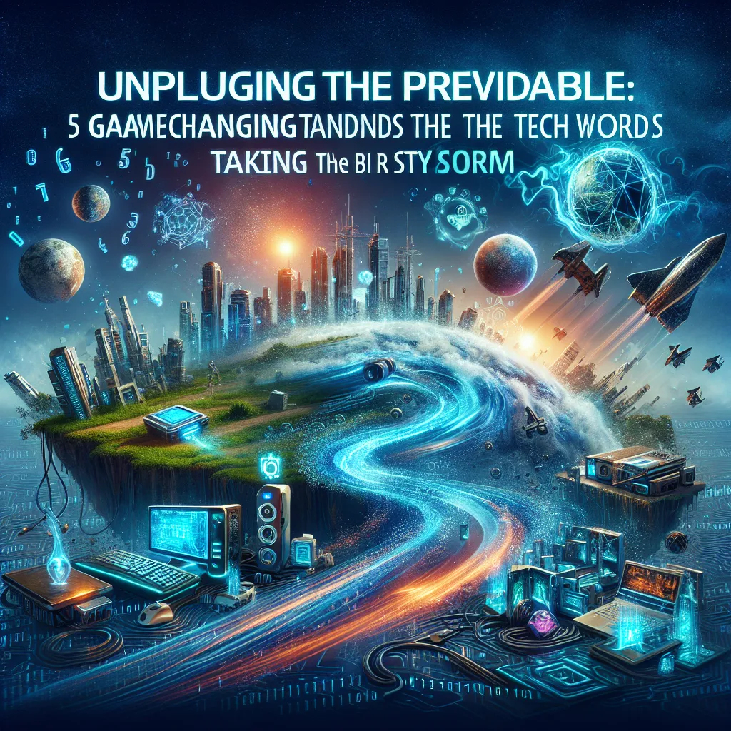 Unplugging the Predictable: 5 Game-Changing Trends Taking the Tech World by Storm