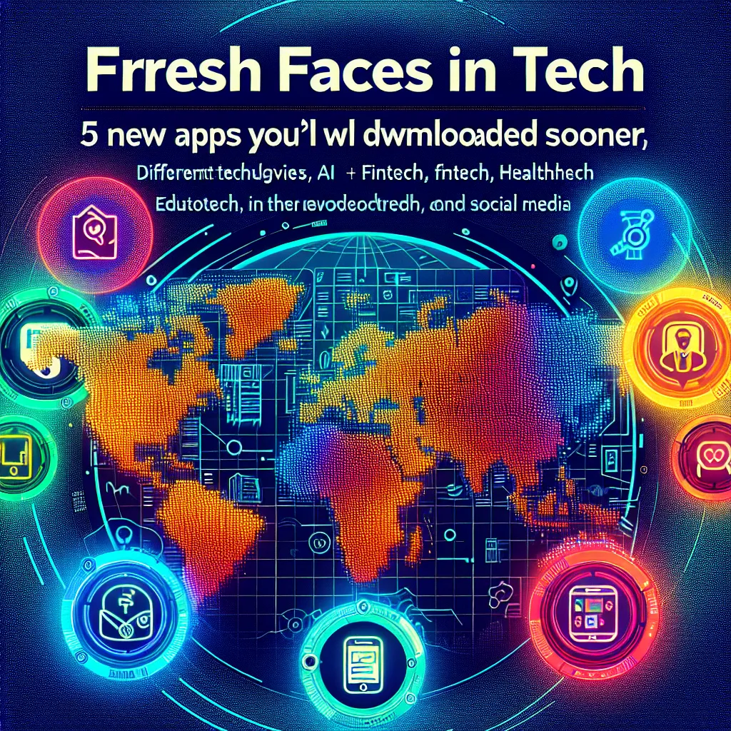 Fresh Faces in Tech: 5 New Apps You'll Wish You Downloaded Sooner