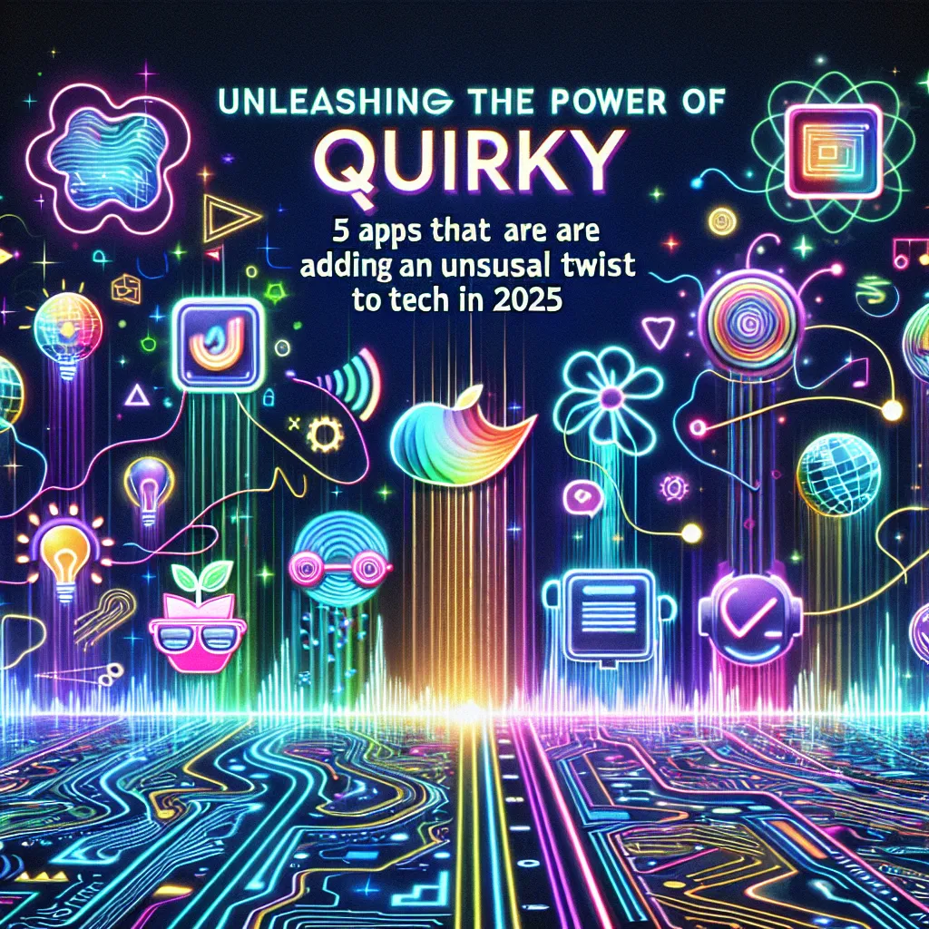 Unleashing the Power of Quirky: 5 Apps That Are Adding an Unusual Twist to Tech in 2025