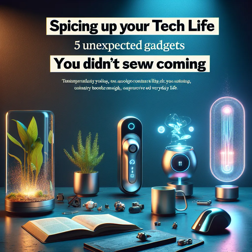Spicing Up Your Tech Life: 5 Unexpected Gadgets You Didn't See Coming