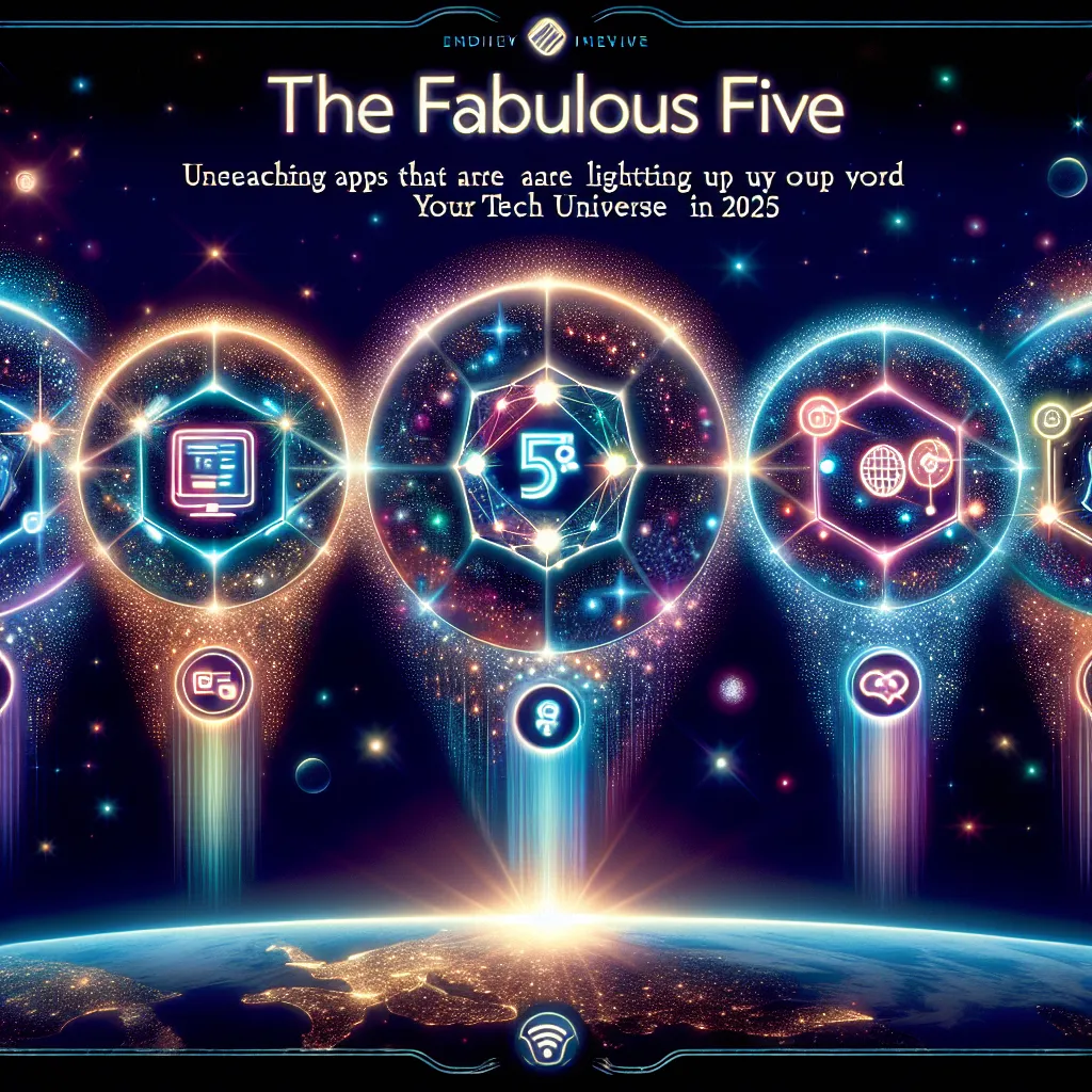 The Fabulous Five: Unearthing Apps That Are Lighting Up Your Tech Universe in 2025