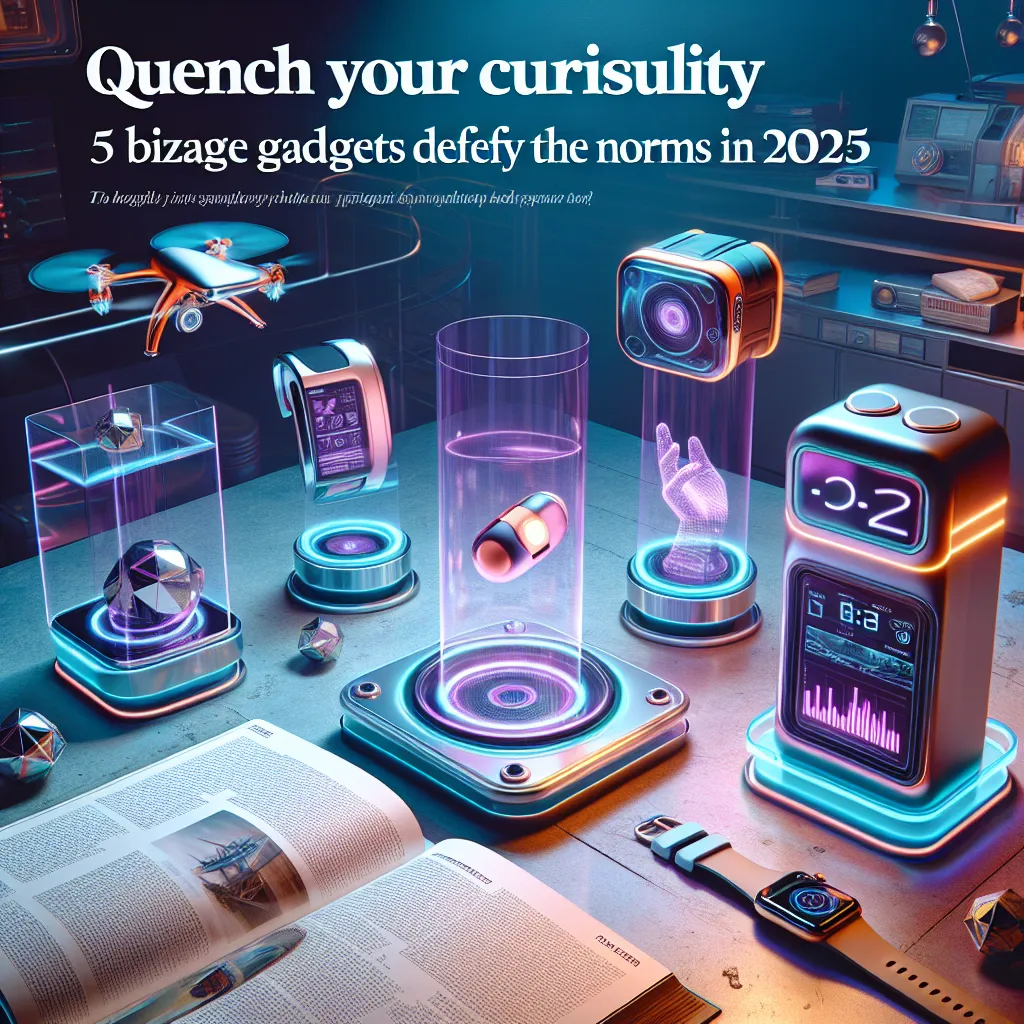 Quench Your Curiosity: 5 Bizarre Gadgets Defying the Norms in 2025
