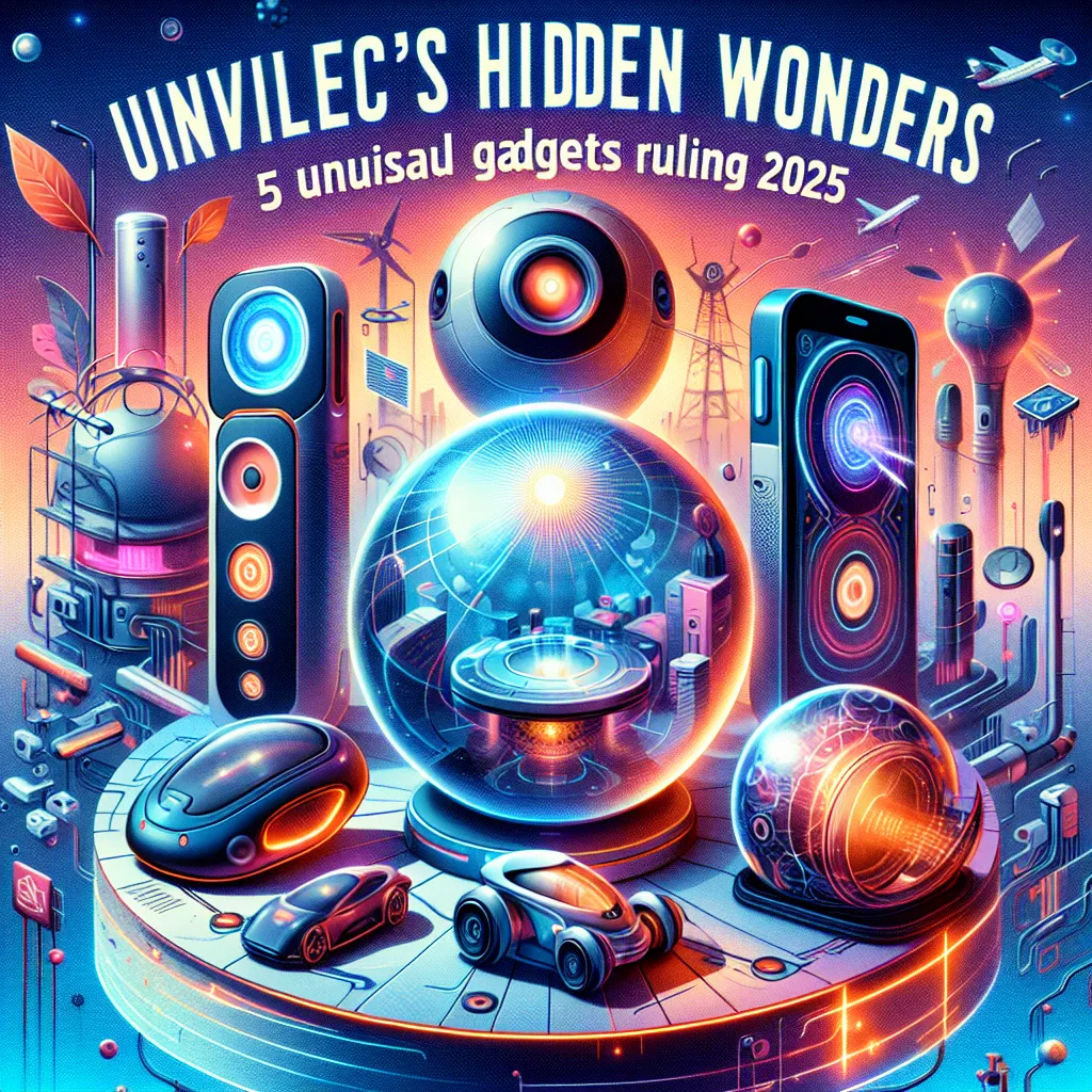 Unveiling Tech's Hidden Wonders: 5 Unusual Gadgets Ruling 2025
