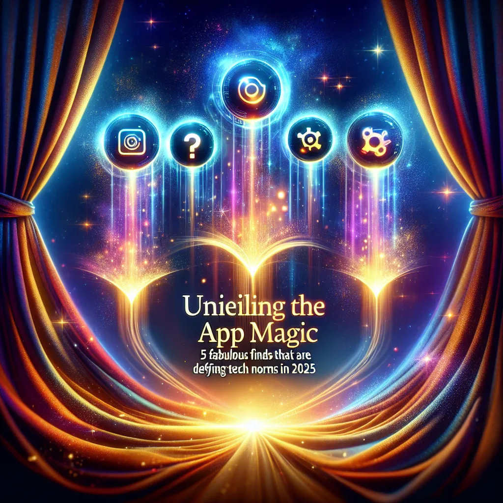 Unveiling the App Magic: 5 Fabulous Finds That Are Defying Tech Norms in 2025
