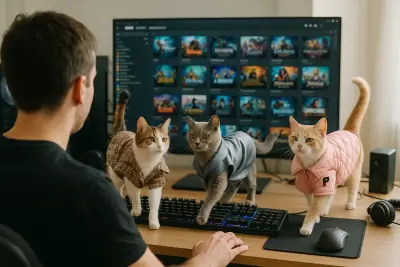 When Supermodel Cats Invade Your Steam Library