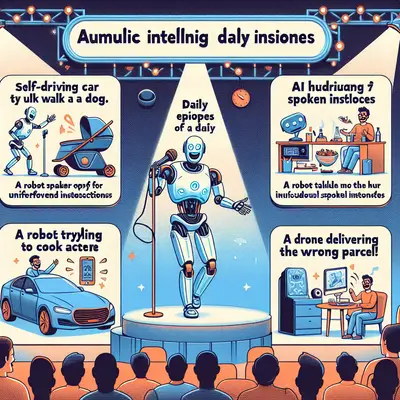 AI's Covert Comedy: 5 Hilarious Ways Artificial Intelligence is Lightening Up Your Day